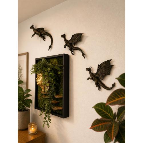 Dragons in Flight- Set of Three - 3D Printed