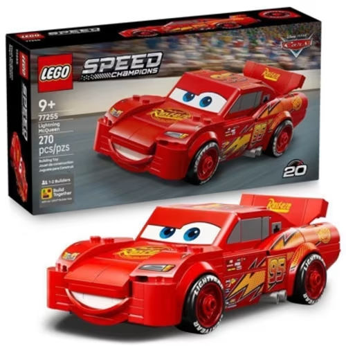 LEGO Speed Champions Lightning McQueen Building Toys - Father's Day Gift - Disney Pixar Cars - 77255