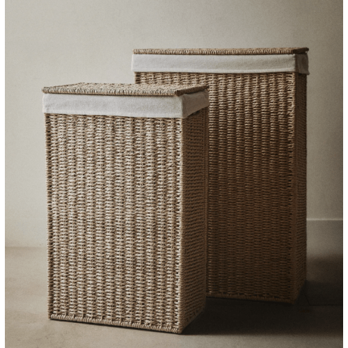 FABRIC-LINED LAUNDRY BASKET | Zara Home United States of America