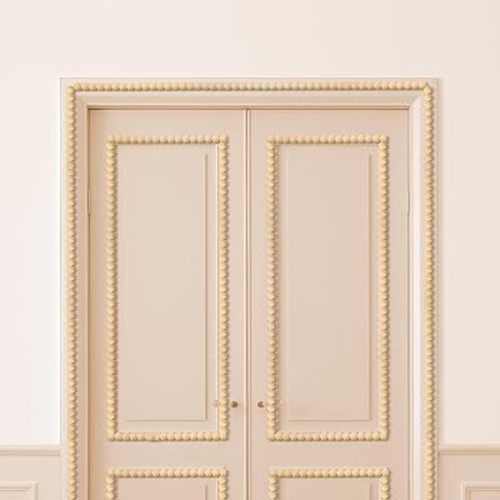 Leinuosen Flexible Molding Trim Peel and Stick for Walls Decorative Bead Pearl DIY Wall Trim for Bathroom Mirror Frame Border Backsplash Ceiling Cabinet TV Wall Edge(Wood,10ft /15 mm)