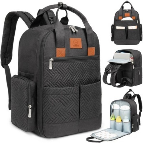 KeaBabies Bree Diaper Bag Backpack, Large Waterproof Diaper Bags with Changing Pad, Girl, Boy, Kids Travel Essentials
