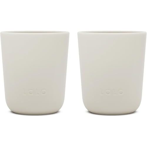 Lalo Mealtime Cups, Non-Toxic Silicone Cups for Kids and Toddlers, 2pk