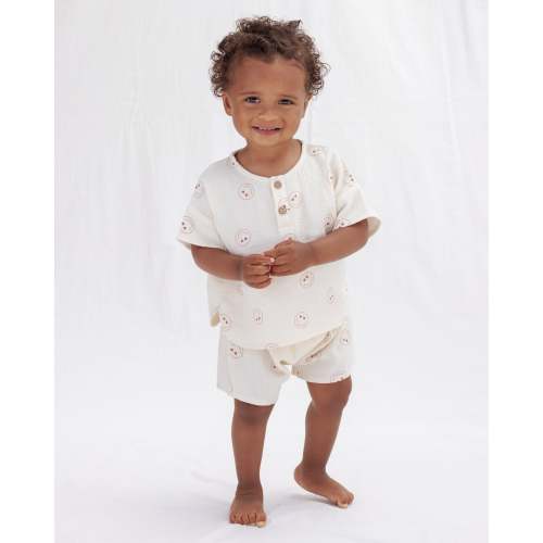 Woven Boxy Top + Short Set Heart Eyes