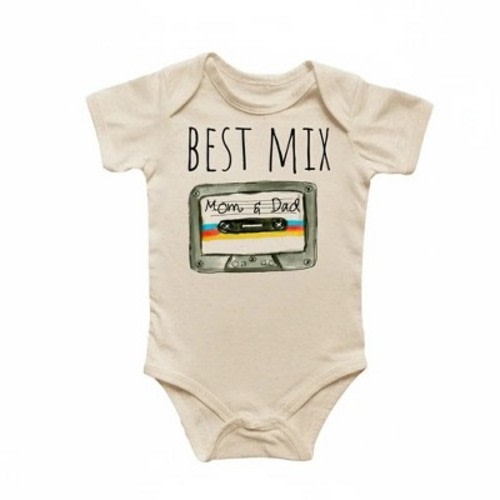 Best Mix Mom Dad - Baby Boy Girl Clothes Infant Onesie® Funny Cute Newborn GS1 Multicolor 0-3M