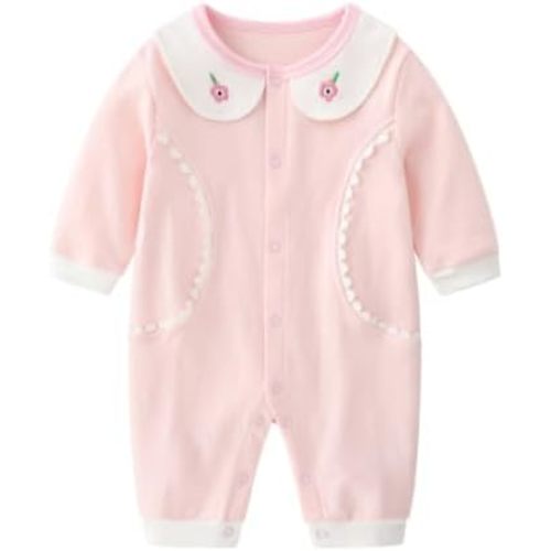 Infant Baby Girl Long Sleeve Romper Cotton Cute Print 0-18 Months