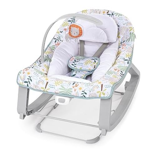 Ingenuity Keep Cozy 3-in-1 Grow with Me Vibrating Baby Bouncer Seat & Infant to Toddler Rocker, 0-30 Months Up to 40 lbs (Madi)
