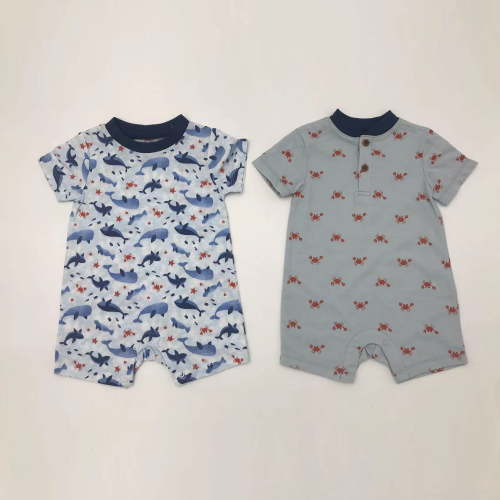 Kyle & Deena Baby Boy 2 Pk Rompers, Sizes Newborn-9 Months