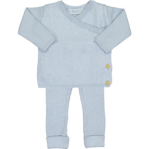 Knit Wrap Sweater & Pants Set