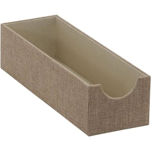 Household Essentials Brown 720-1 Deep Drawer Organizer Box for Storage | 12 in x 4 in x 3.13