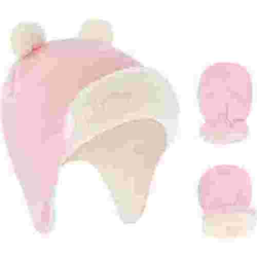 Rising Star Infant Baby Winter Hats and Mittens Set - Baby Boy and Girls Winter Hat 0-6 Months
