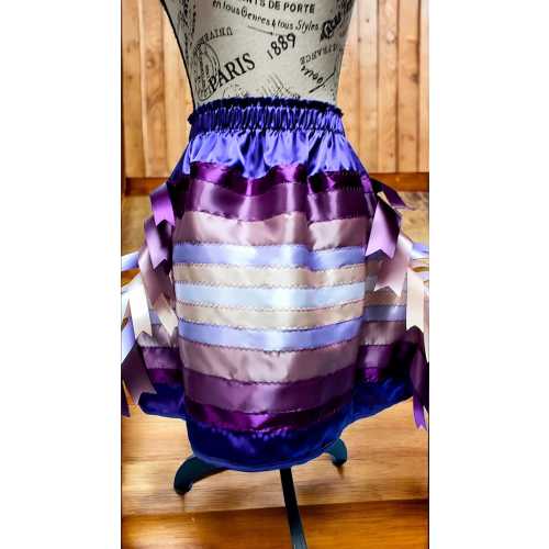 Native American Lilac Fields Girls Ribbon Skirt Girls Purple Ribbon Skirt Child Purple Ribbon Skirt