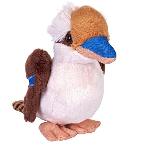 Wild Republic Pocketkins Eco Kookaburra, Stuffed Animal, 5 Inches, Plush Toy, Made from Recycled Materials, Eco Friendly