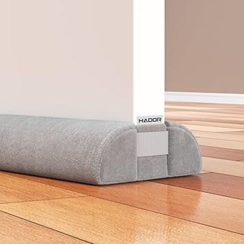 Amazon.com: HADOR Door Draft Stopper for Bottom of Door, 36 Inch Under Draft Air Noise Light Blocker 30"- 36" Double Side Triangle Soundproof Sweep Filler Seal Gap up to 1.7" for Patio Sliding Door Guard, Grey : Home & Kitchen