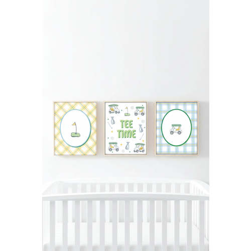 Country Club Cuties Bundled Digital Nursery Wall Art | Green