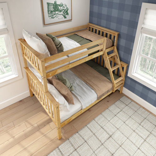 Twin-Over-Full Solid Wood Bunk Bed