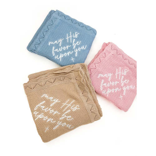 May His Favor Knit Blanket – OUR HOUSE ABOVE