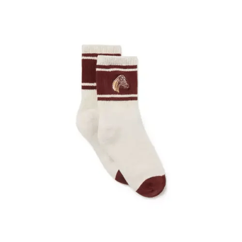 Boy Jet Ivory Horse Horse Crew Sock by Janie and Jack