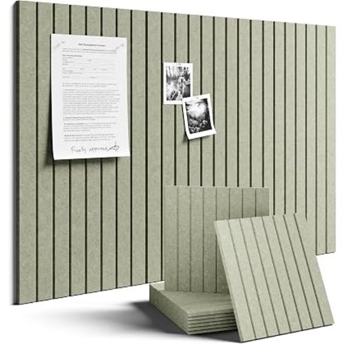 Fluxynara 36" x 24" Large Felt Bulletin Board, Sage