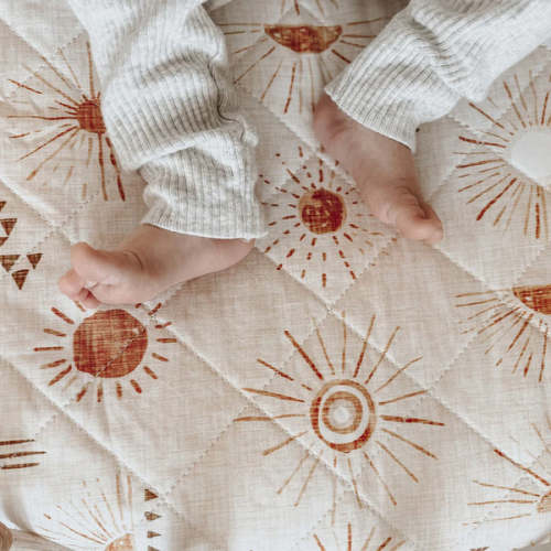 BAMBELLA DESIGNS WATERPROOF LARGE COT SHEET | BOHEMIAN SUNSHINE - Lollypop Lane Kidswear