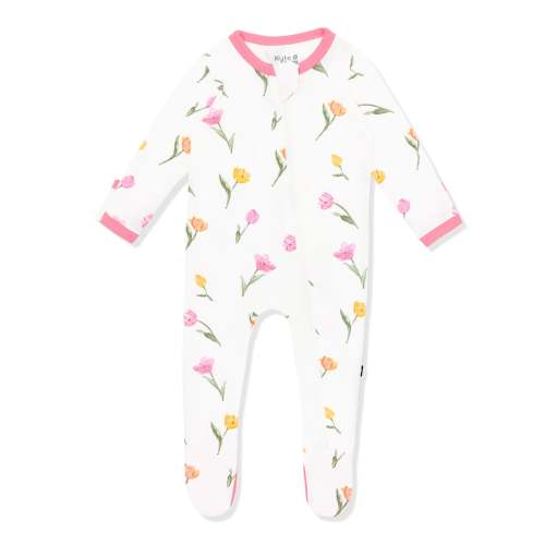 Zippered Footie in Tulip