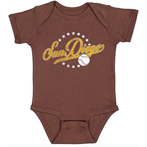 Retro Vintage Style Kid's Bodysuit for Baseball Fans