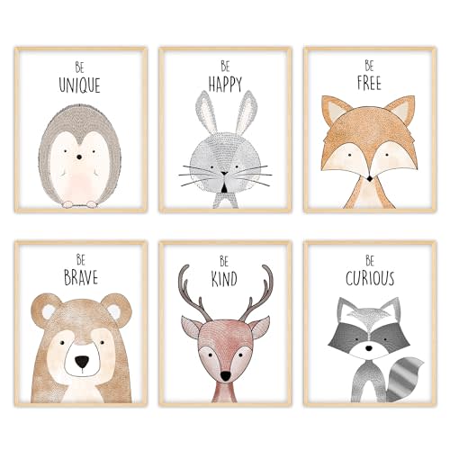 W.O.W.A - Woodland Wall Decor | Baby Wall Decor | Jungle Nursery Decor | Baby Nursery Decor | Safari Decor | Baby Room Decor | Nursery Decor | Baby Nursey Decor (8"x10", UNFRAMED)