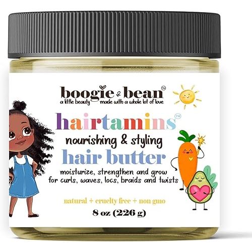 Kids Moisturizing Hair Butter for Hair Growth; Natural Hair Products for Black Kids; Infants Curly Hair, Twists and Braids Oil