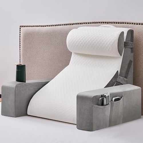 Yojoke Reading Pillow for Bed,Back Pillow for Bed Sitting up with Arms