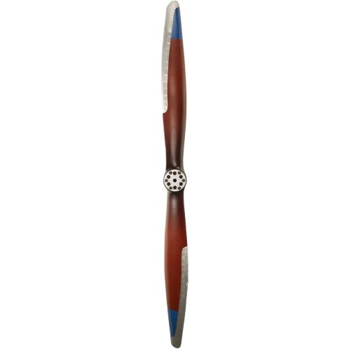 Sporty's Aviation Gifts Classic Wooden Propeller w/Aluminum Edging (6') | Hand Crafted, Hand Painted Edges, Detailed Center Hub