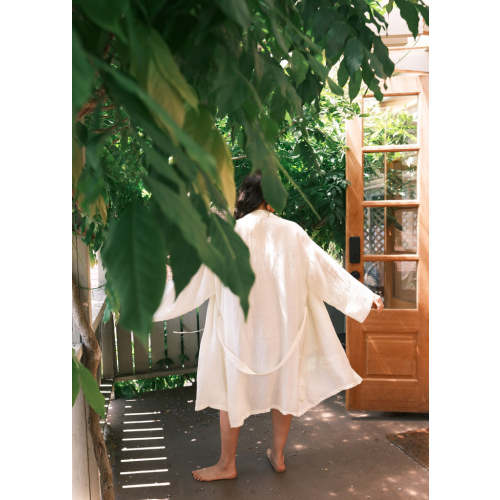 Yayla Robe - Handwoven Mulberry Silk - Dyeable