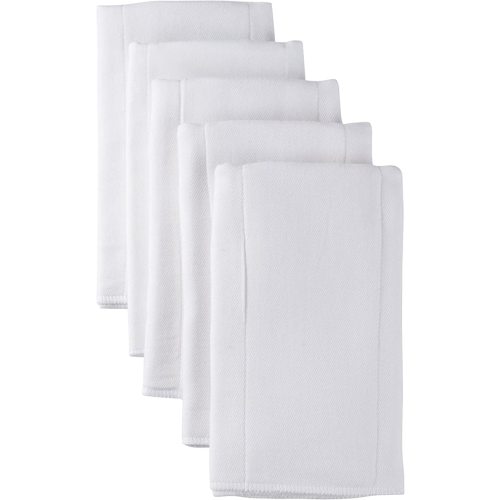 Gerber Unisex Baby Boys Girls Gauze Prefold Cloth Diapers Multipack White 5 Pack