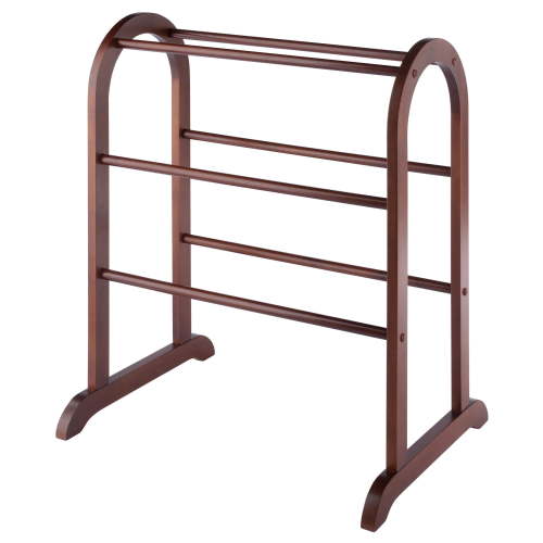 Winsome Eleanor 6 Rod Quilt Rack, Walnut Finish