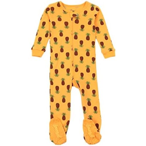 Leveret Kids Pajamas Baby Boys Girls Footed Pajamas Sleeper 100% Cotton Plaids (Size 6-12 Months-5 Toddler)