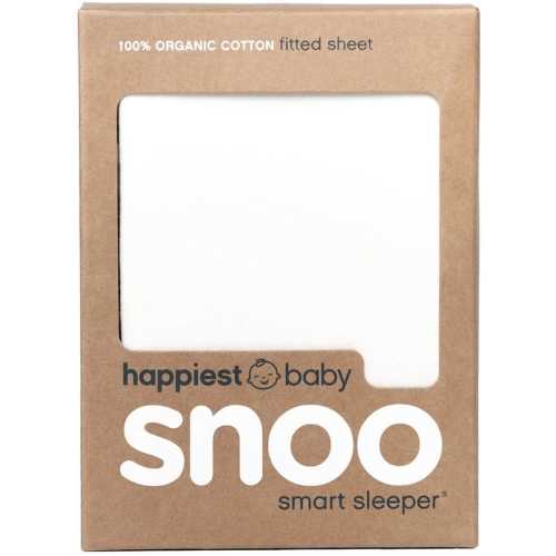 Happiest Baby SNOO Bassinet Fitted Sheet, Organic Cotton - White