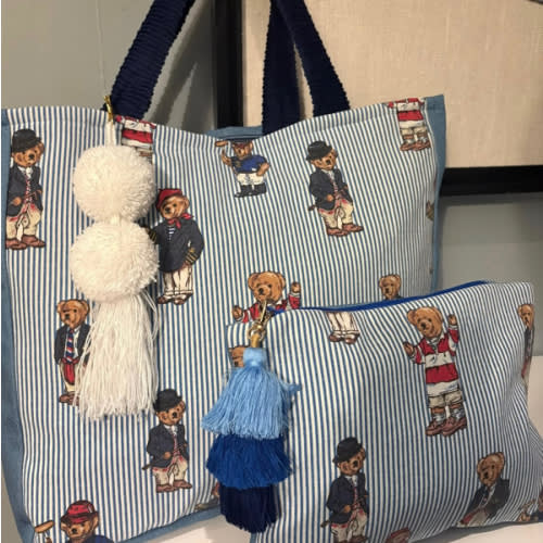 Tote bag and matching pouch