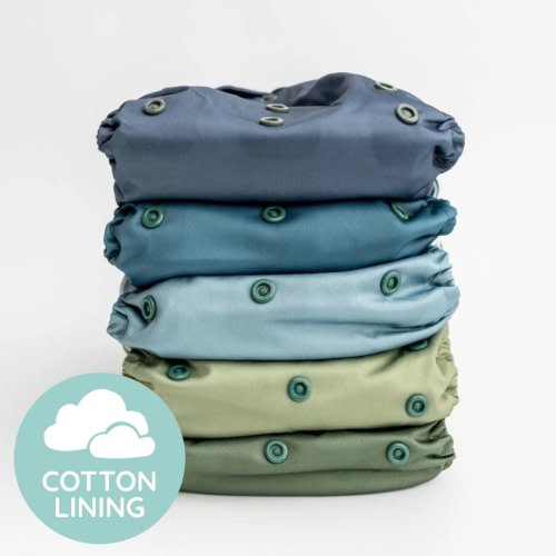 Boho Earth Tones - Cloud - Essential Pocket Diaper - Cloth Diaper Valu – Kinder Cloth Diaper Co.
