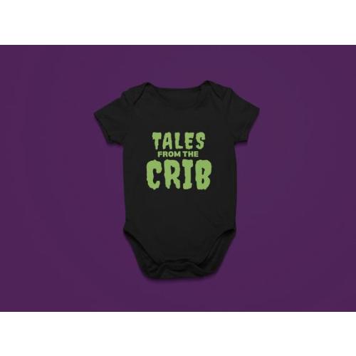 Tales from the Crib Baby Bodysuit, Horror Baby Outfit, Spooky Baby Shower Gift, Halloween Baby Outfit Gift