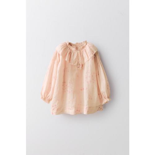 100% RAMIE FLORAL LIMITED EDITION DRESS - Pinks | ZARA United States