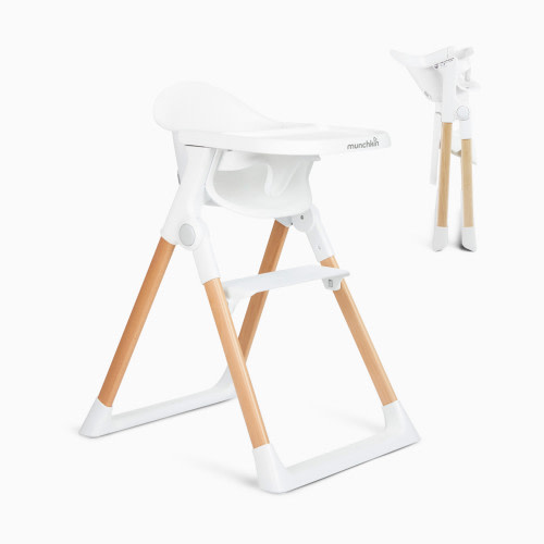 Munchkin Float Easy Clean Foldable High Chair - White