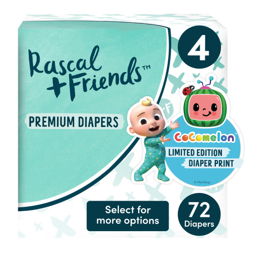 Rascal + Friends Diapers Cocomelon Edition (Choose Your Size and Count)