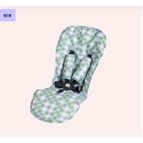 Cosy Pram Liner and Harness Protector - Sage Green Check by GOGO KIDDO | the memo – The Memo