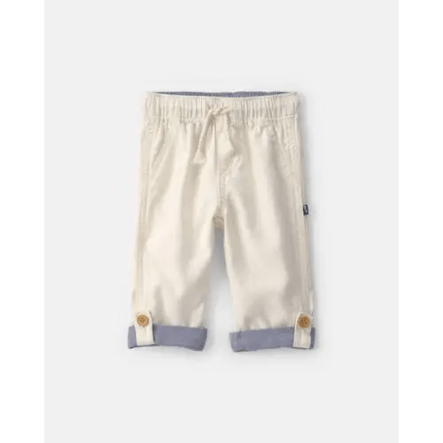 Baby Linen Pants - Cream - OshKosh B'gosh | Carter's