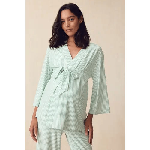 LAKE | Women | DreamModal Pajamas | Fog Maternity Kimono Bundle