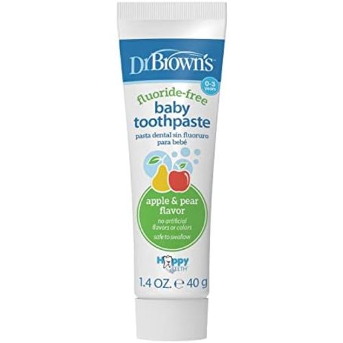 Dr. Brown's Fluoride-Free Baby Toothpaste, Apple Pear, 1-Pack