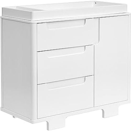 Babyletto Yuzu 3-Drawer Dresser in White, Greenguard Gold Certified