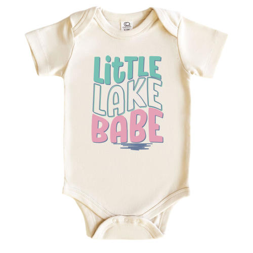 Little Lake Babe Graphic Bodysuit | Natural