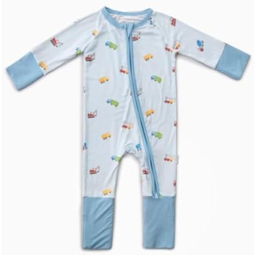 Ultra-Soft Convertible Baby Romper - Gender Neutral Infant Clothes with 2-Way Zipper, Footless Sleepwear, Cozy Unisex outfit