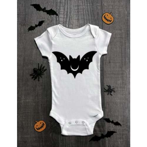 Moon Bat Baby Body Suit Horror Baby Outfit Spooky Baby - Etsy