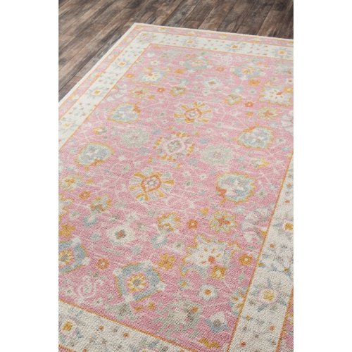 Viv + Rae™ Guerin Oriental Wool / Nylon Pink Area Rug & Reviews | Wayfair