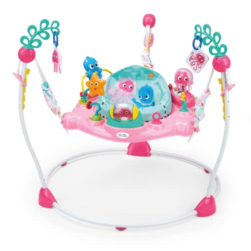 Baby Einstein Ocean Explorers Janet's Ocean Discovery Jumper, Baby Jumper Activity Center, Pink, Musical, Ages 6 Months +, Max Weight 25 lbs.